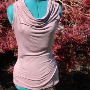 KISCHE- Mauve sleeveless dress tank ,long waist size med